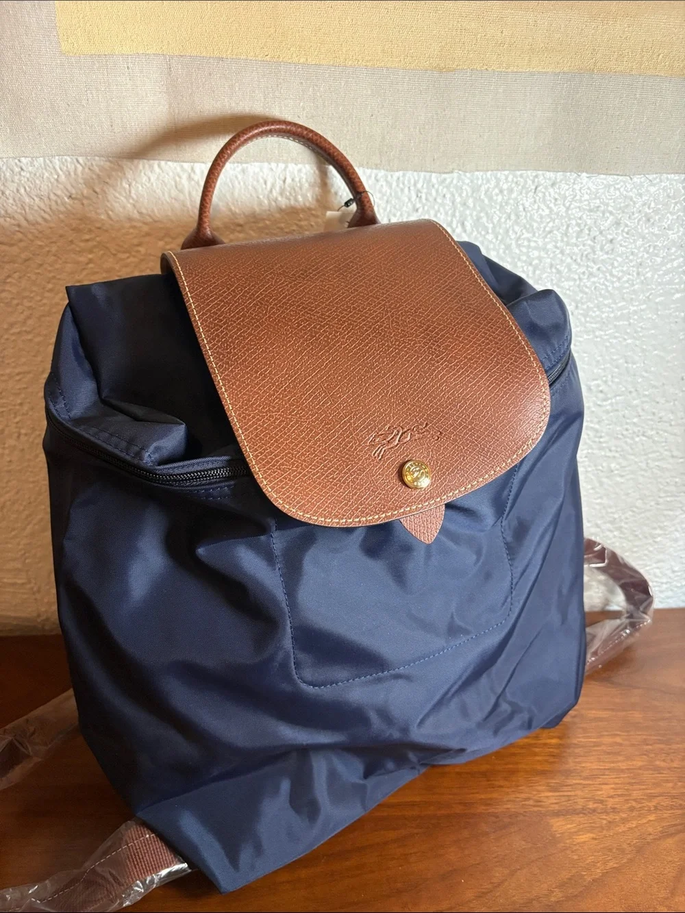 Longchamp Navy Le Pliage Classic Backpack NWT